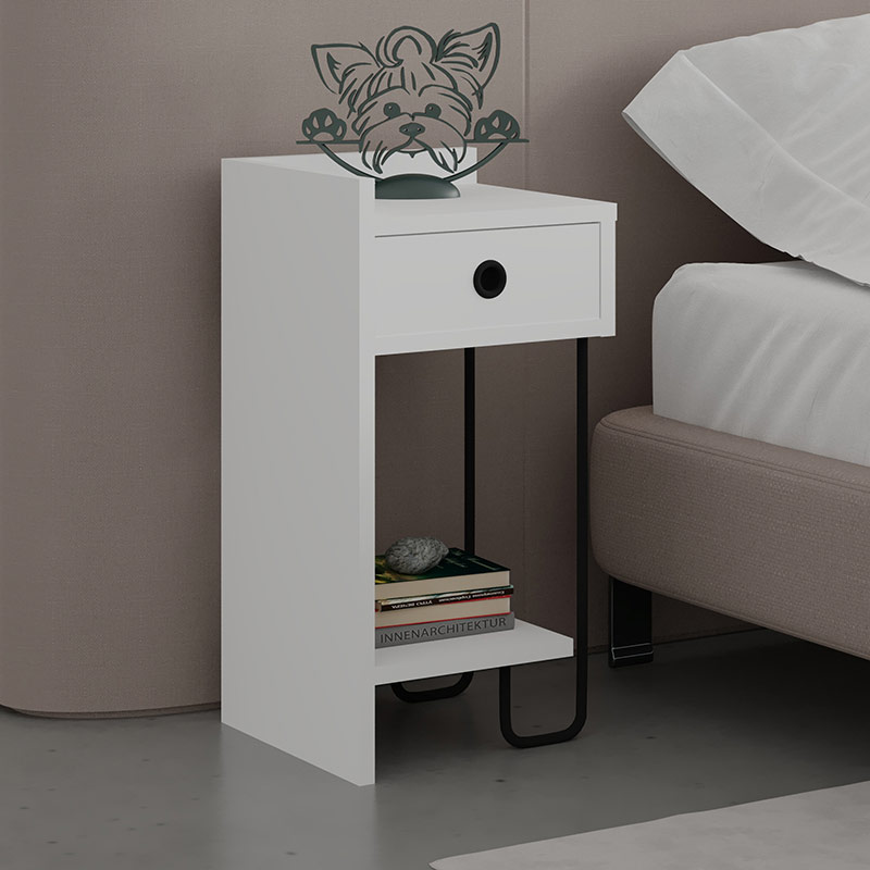 FAIRFIELD NIGHTSTAND LEFT MODULE - WHITE