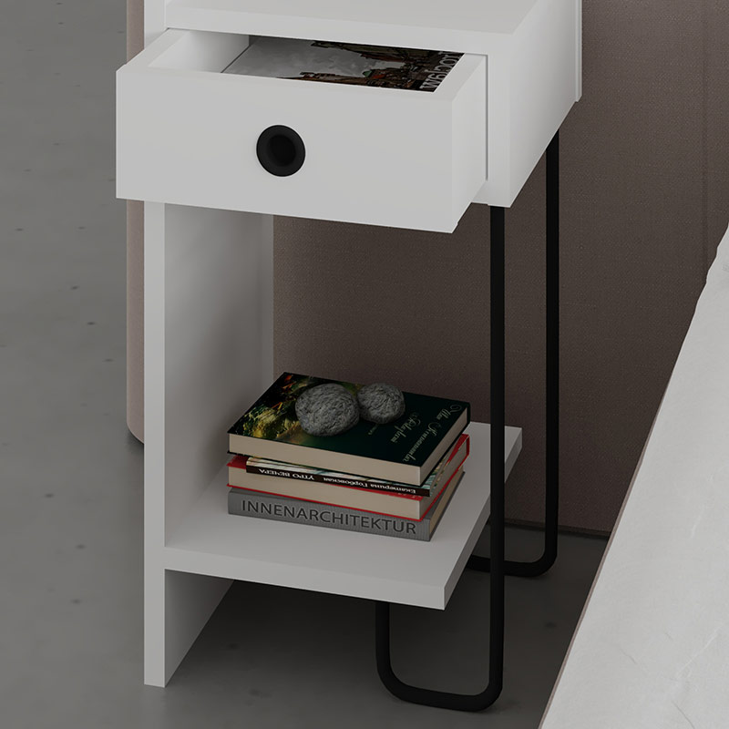 FAIRFIELD NIGHTSTAND LEFT MODULE - WHITE