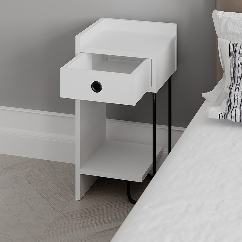 FAIRFIELD NIGHTSTAND LEFT MODULE - WHITE