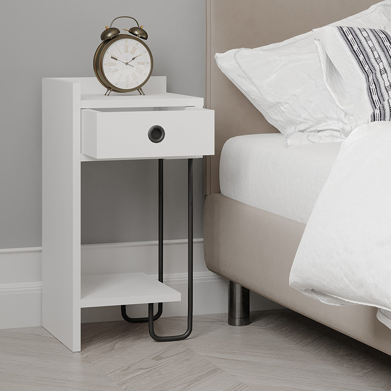 FAIRFIELD NIGHTSTAND LEFT MODULE - WHITE