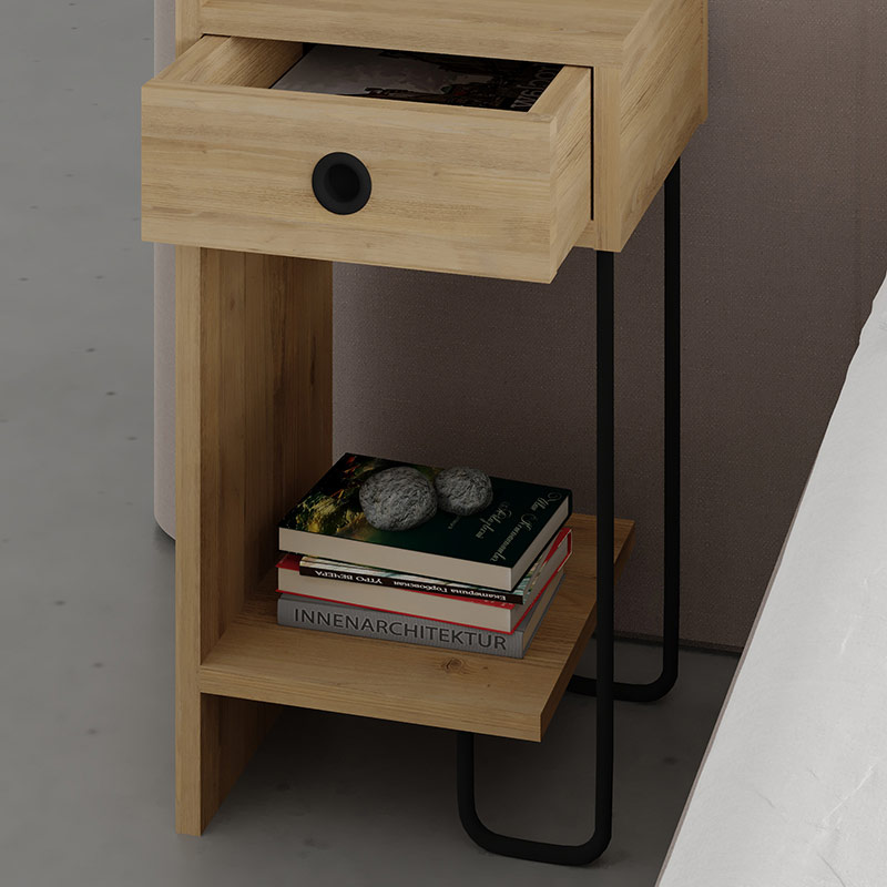 FAIRFIELD NIGHTSTAND LEFT MODULE - OAK