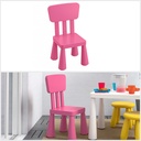 Ikea MAMMUT Children's chair, in-outdoor, pink