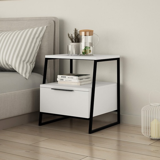 Agrı Nightstand - White