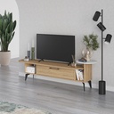 WHITEHORSE TV STAND - OAK - CARRARA