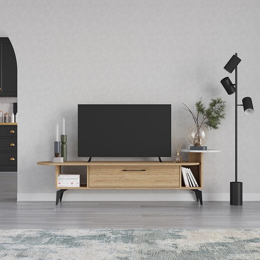 Kurtalan Tv Stand - Oak - Carrara