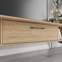 WHITEHORSE TV STAND - OAK - CARRARA