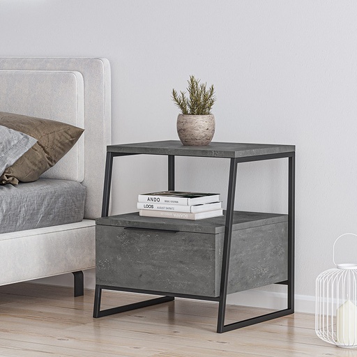 Agrı Nightstand - Retro Grey