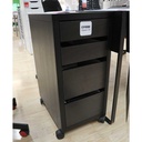 Ikea MICKE Drawer unit on castors, black-brown 35x75 cm