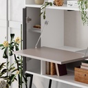 ITALY WORKING TABLE - WHITE - LIGHT MOCHA - ANTHRACITE