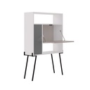 ITALY WORKING TABLE - WHITE - LIGHT MOCHA - ANTHRACITE