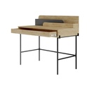 EVANSVILLE WORKING TABLE - OAK - ANTHRACITE