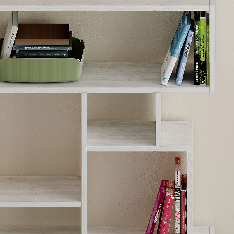 WARREN BOOKCASE - ANCIENT WHITE