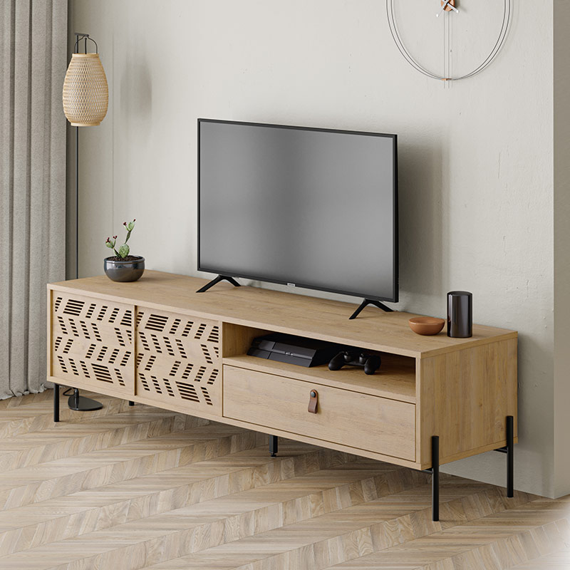 MERIDEN TV STAND - OAK