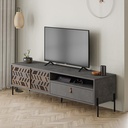 MERIDEN TV STAND - RETRO GREY