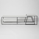 GLADSTONE TV STAND - WHITE