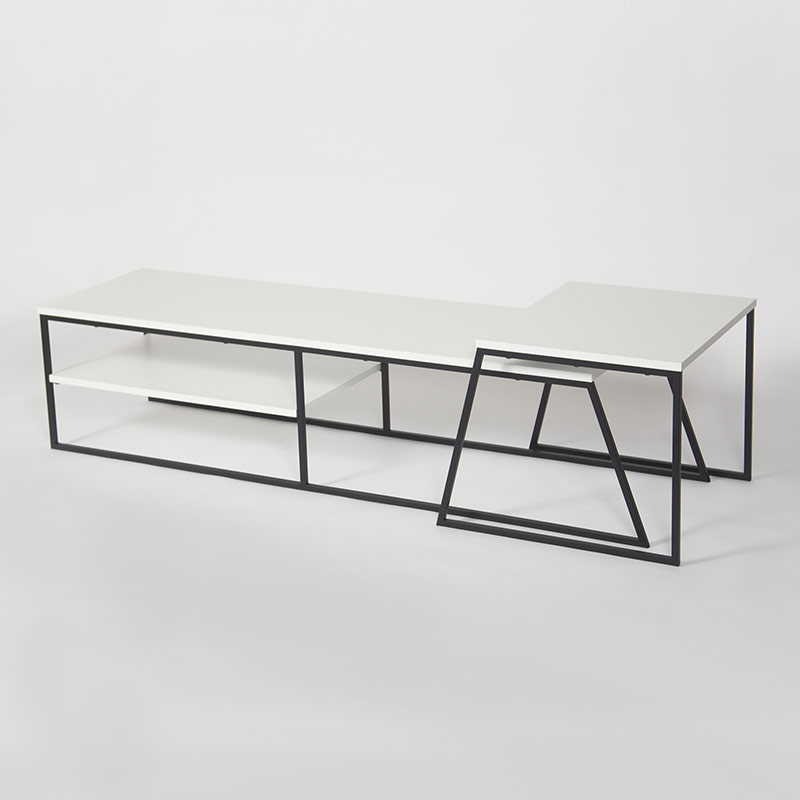 GLADSTONE TV STAND - WHITE