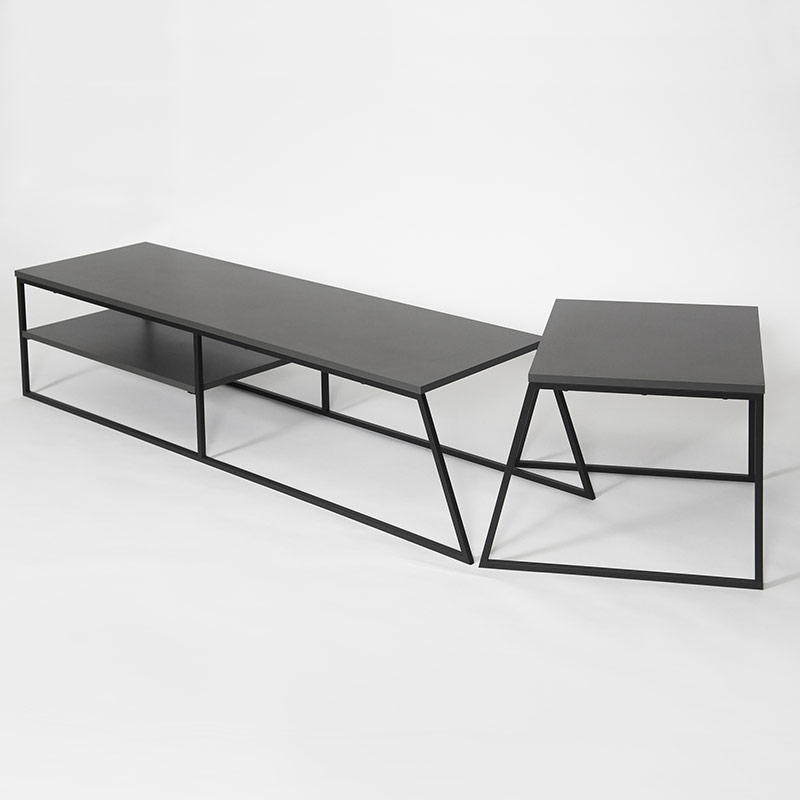 GLADSTONE TV STAND - ANTHRACITE