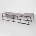 GLADSTONE TV STAND - LIGHT MOCHA