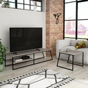 GLADSTONE TV STAND - LIGHT MOCHA