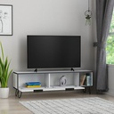 LAWTON TV UNIT - WHITE - ANTHRACITE