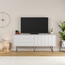 OREGON TV STAND - WHITE - WHITE