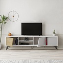 NORWOOD TV STAND - WHITE - OAK