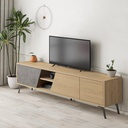 NORWOOD TV STAND - OAK - RETRO GREY