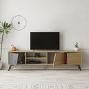 NORWOOD TV STAND - OAK - RETRO GREY