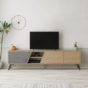 NORWOOD TV STAND - OAK - RETRO GREY