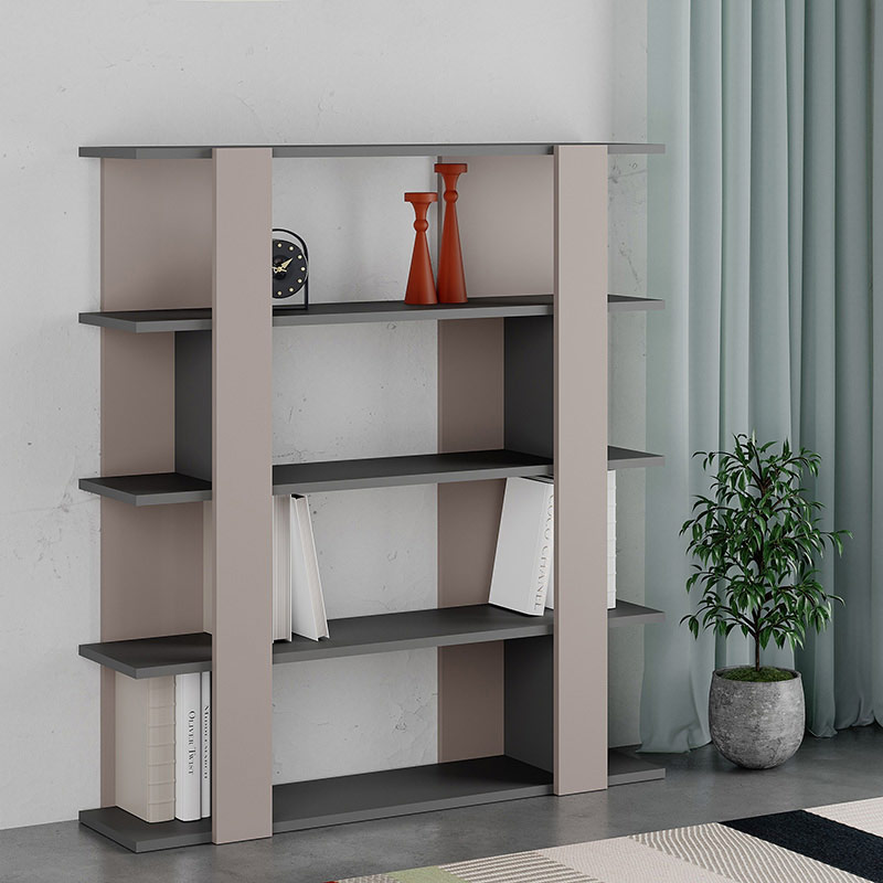 ABILENE BOOKCASE - LIGHT MOCHA - ANTHRACITE