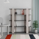 ABILENE BOOKCASE - LIGHT MOCHA - ANTHRACITE