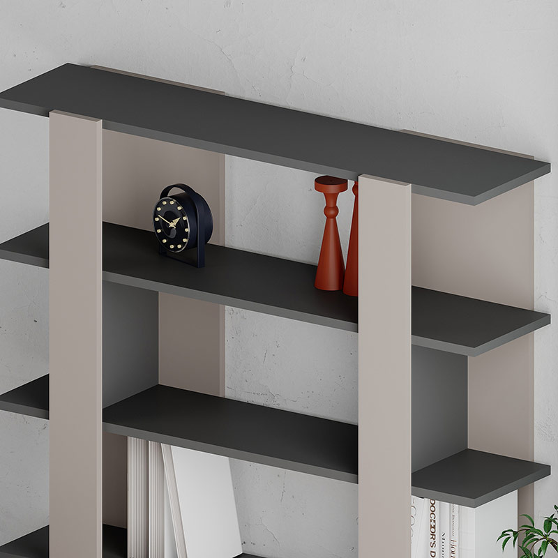 ABILENE BOOKCASE - LIGHT MOCHA - ANTHRACITE