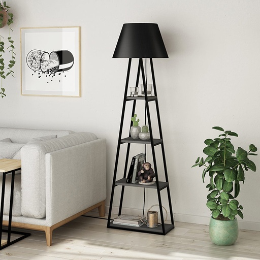 Agrı Floor Lamp - Anthracite - Black