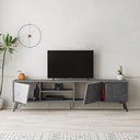 NORWOOD TV STAND - RETRO GREY - CARRARA