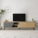 NORWOOD TV STAND - OAK - ANTHRACITE