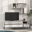 CRESTON TV UNIT - ANCIENT WHITE