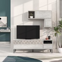 CRESTON TV UNIT - ANCIENT WHITE