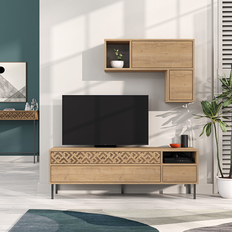 CRESTON TV UNIT - OAK