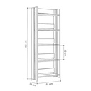 NEWORLEANS BOOKCASE - WHITE - WHITE