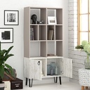 SALISBURY BOOKCASE - LIGHT MOCHA - ANCIENT WHITE