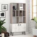 SALISBURY BOOKCASE - LIGHT MOCHA - ANCIENT WHITE