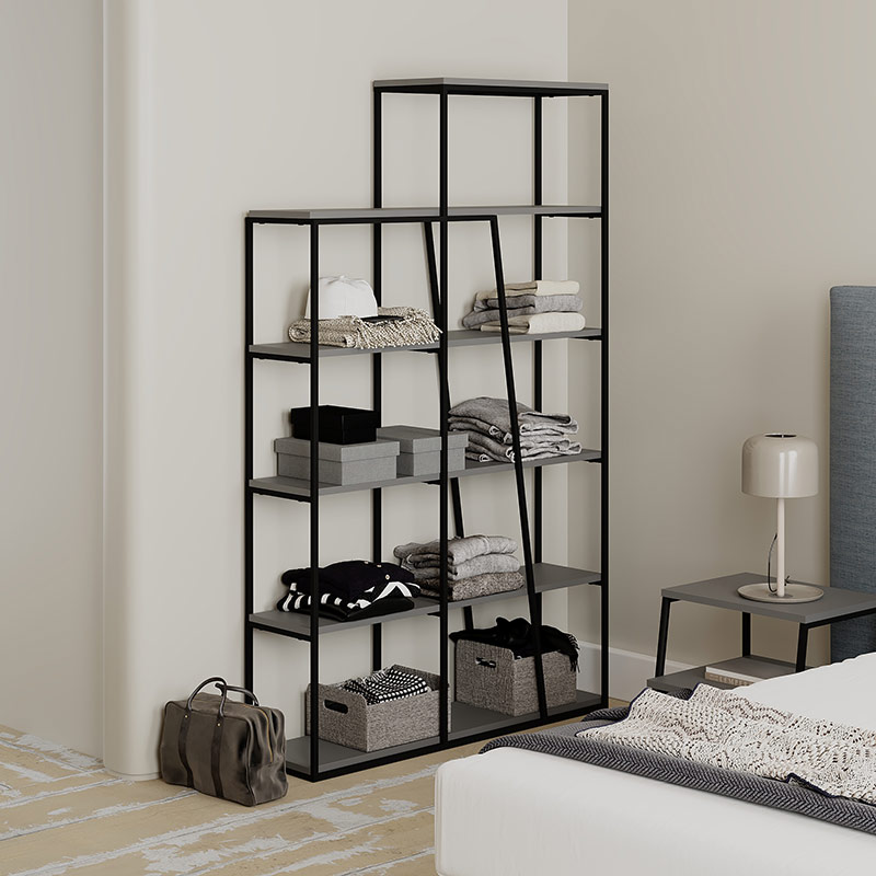 GLADSTONE BOOKCASE - ANTHRACITE