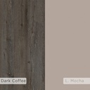 ARMIDALE SHOE CABINET - DARK COFFEE LIGHT MOCHA