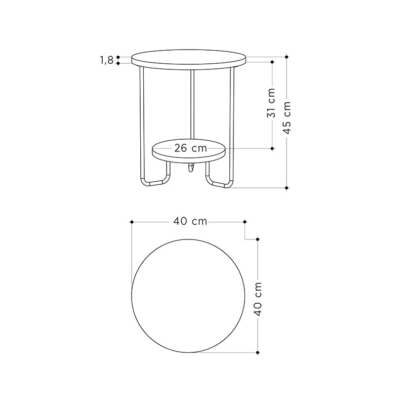 PATERSON SIDE TABLE - WHITE