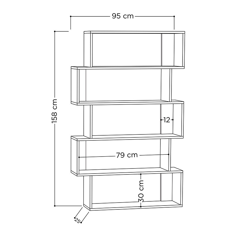 GEELONG BOOKCASE - OAK