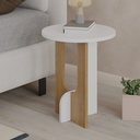 JOHNSTOWN SIDE TABLE - WHITE - OAK