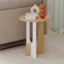 JOHNSTOWN SIDE TABLE - OAK - WHITE