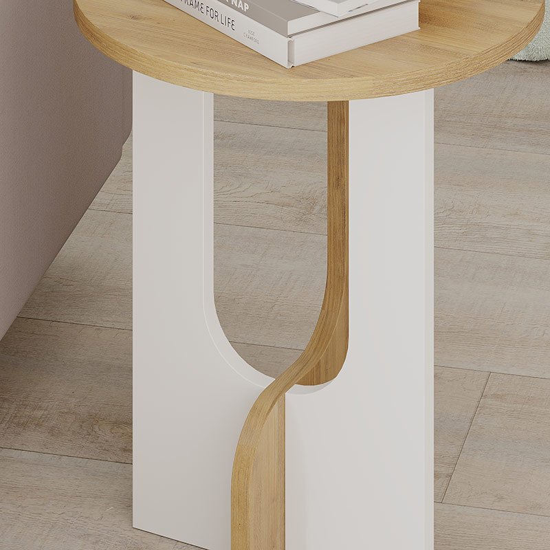 JOHNSTOWN SIDE TABLE - OAK - WHITE