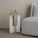 JOHNSTOWN SIDE TABLE - OAK - WHITE