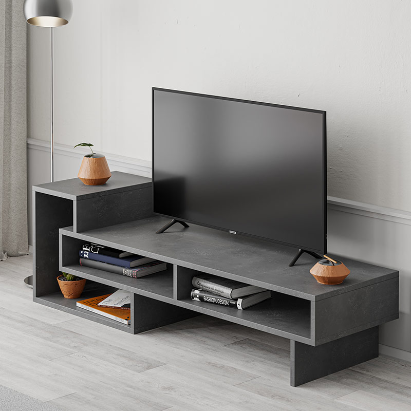 MONACO TV STAND - RETRO GREY